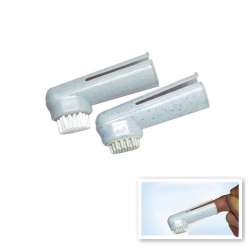 Lot de 2 brosse à dents - Doigtiers de marque : CANISLANA For dogs