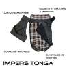 Destockage Impermeable pour chien Tonga noir : Taille:T60