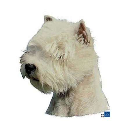 Autocollants West Highland White Terrier - 14 cm - Lot de 2 de marque :