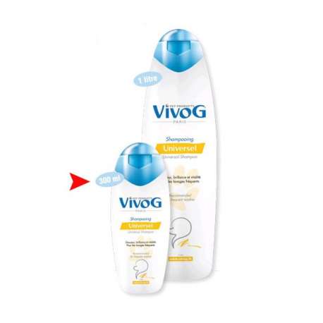 Shampooing pour chiens Vivog Universel extra doux - 300ml et 1L de marque : VIVOG