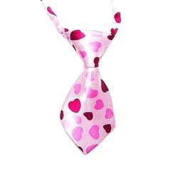 Cravate pour chien - Coeur rose de marque :