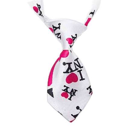 Cravate pour chien - I love NY blanche de marque :