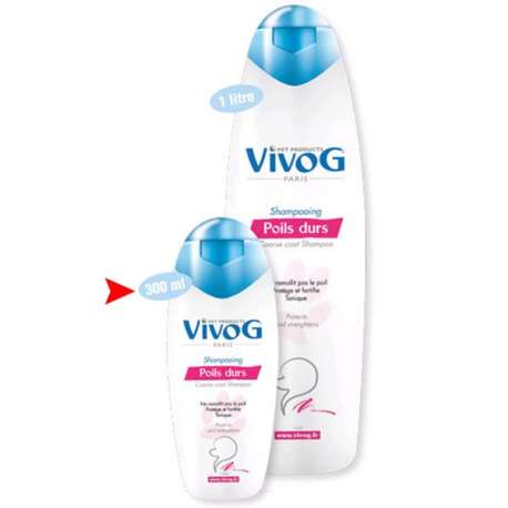 Shampooing pour chiens Vivog Poils durs - 300ml et 1L de marque : VIVOG