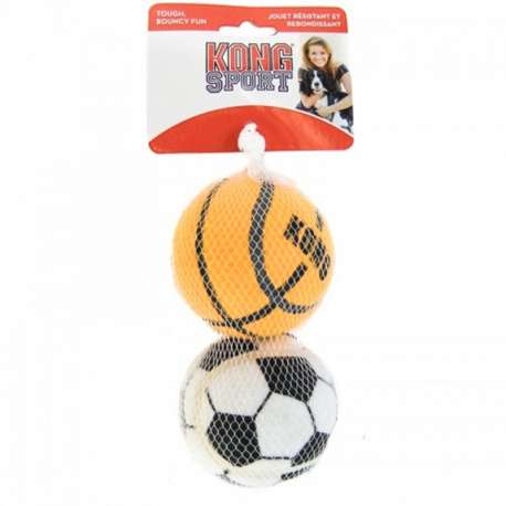 Jouet Kong Sport balls - 2 balles 7,5 cm de marque : KONG