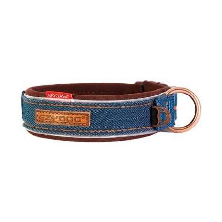 Collier Ezydog Neo Classic denim de marque : EZYDOG