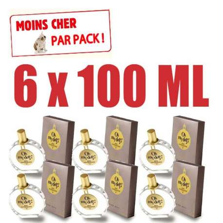 Pack 6 parfums Oh my dog 100 Ml de marque :