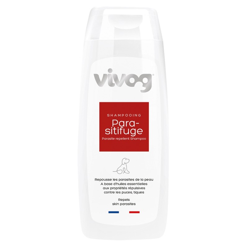 Shampooing pour chiens Vivog Parasitifuge - 300ml et 1L de marque : VIVOG